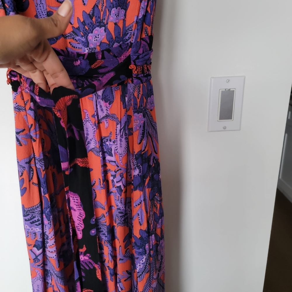 Anthropologie Vibrant Floral Maxi Dress - Picture 9 of 10